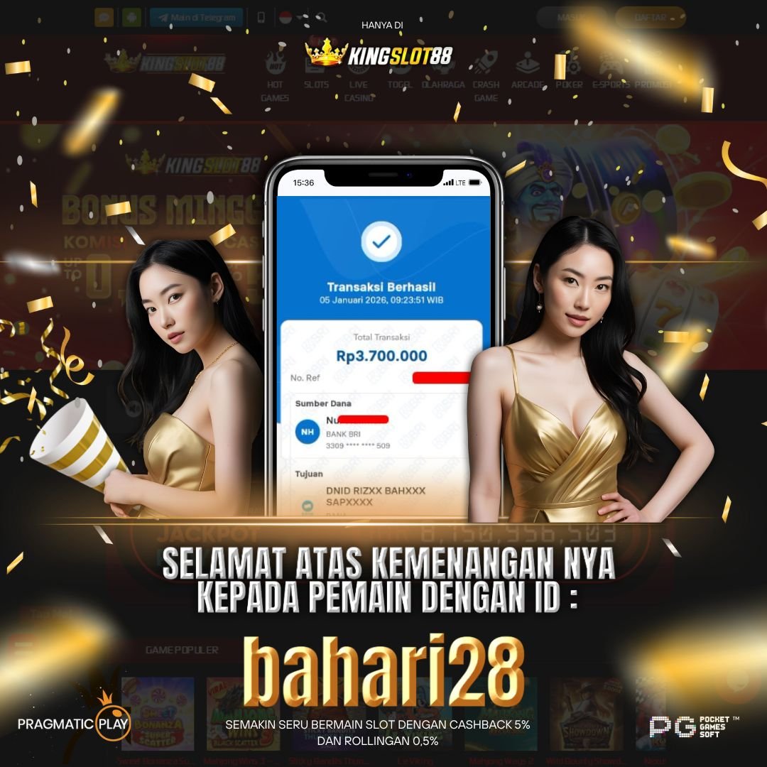 SELAMAT ATAS KEMENANGANNYA UNTUK ID :bahari28